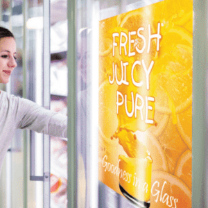 Windowtac clear PET film for easy to apply window graphics and backlit display