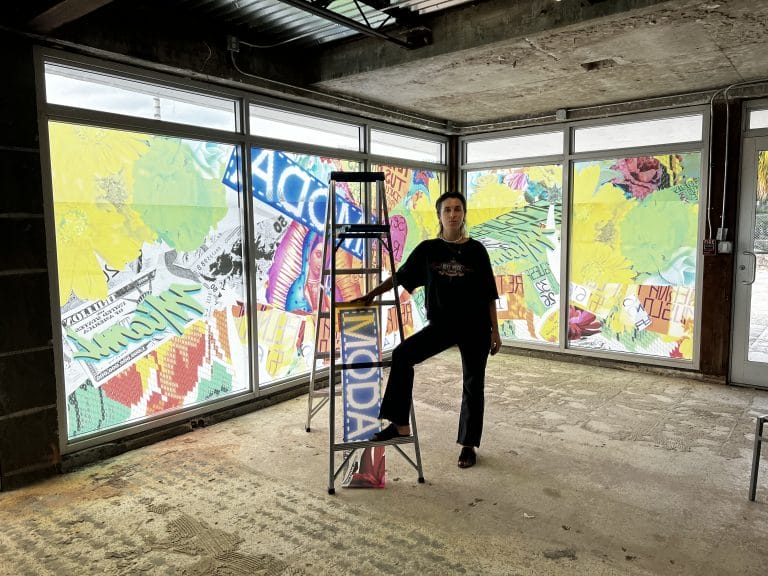 Anabella Bergero and Mimaki USA celebrate Latinx heritage with Drytac window graphics.
