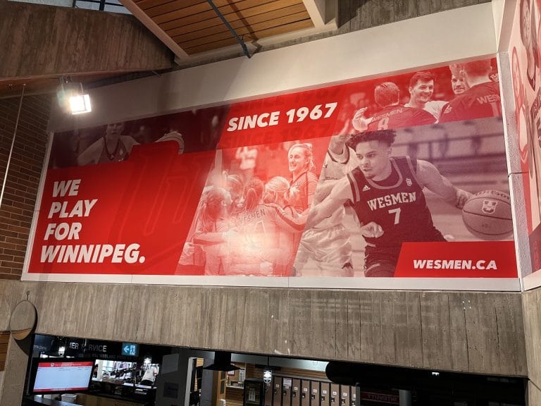 Lea Marc scores a winner with Drytac in University of Winnipeg wall mural project