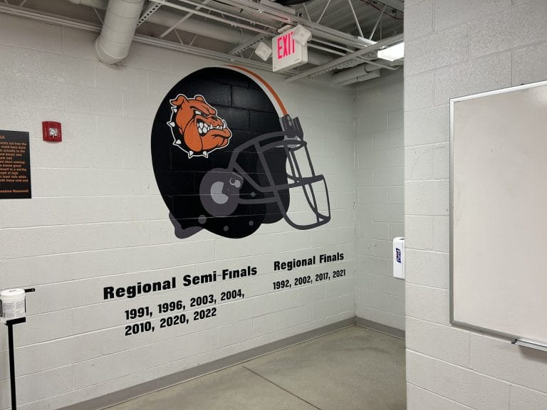 The Ohio Floor Company uses Drytac Polar Grip to score a winner with high school sports graphics