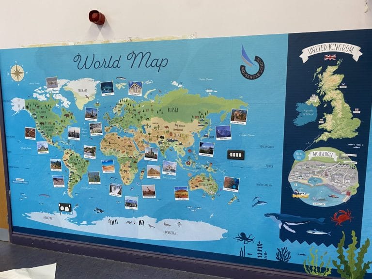Print 2 Media uses Drytac Polar Grip to educate youngsters with colourful wall graphics