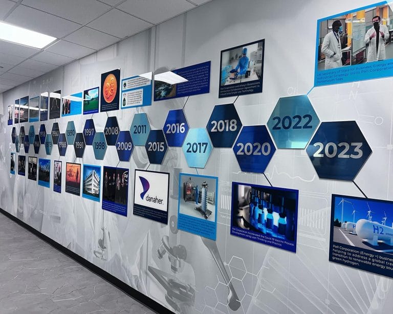 A&M Graphics adds flair to interior graphics project with Drytac Polar Chrome