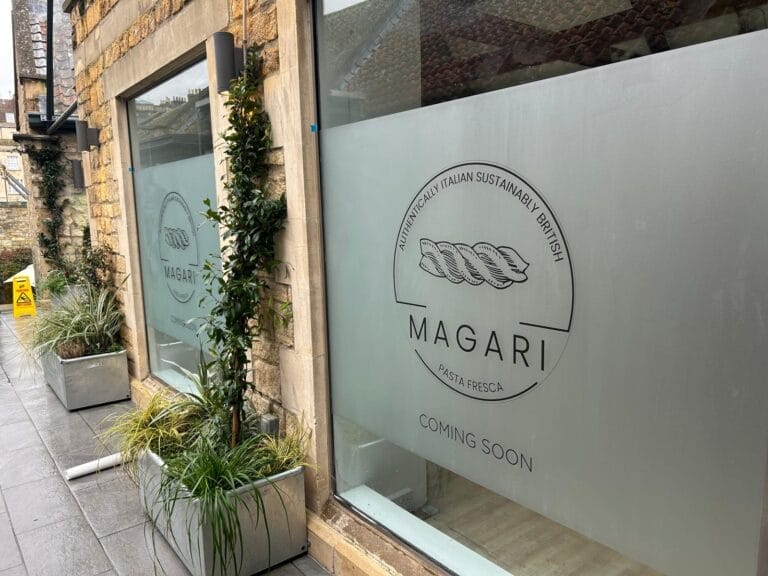 Nettl at Digiprint Bath and Chippenham decorates new pasta shop with Drytac Polar Frost Air